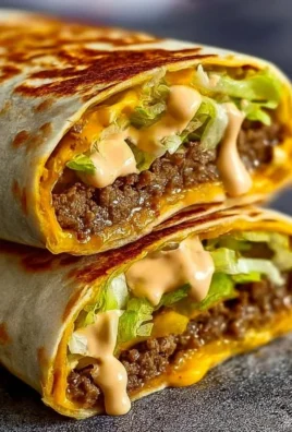 Delicious Big Mac Wraps served with fresh ingredients and condiments.