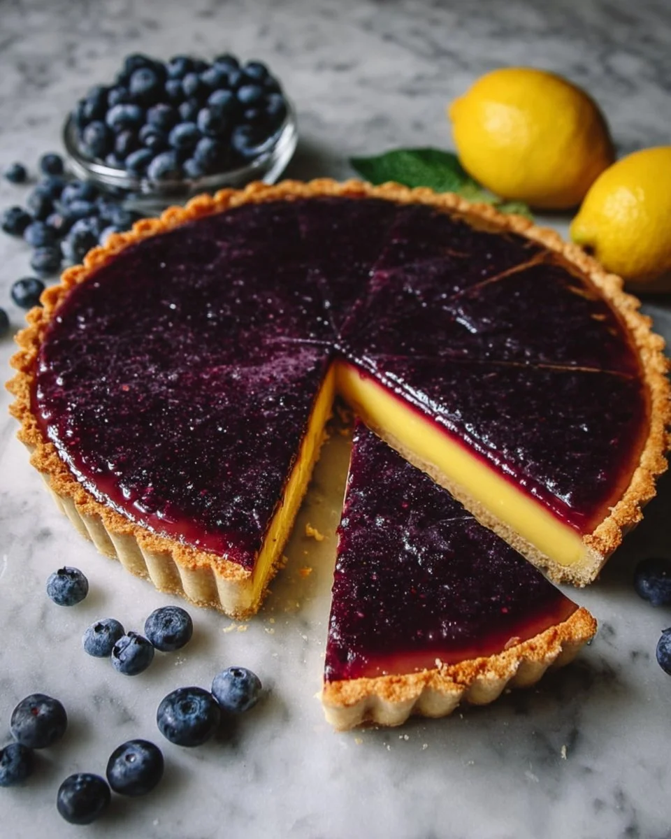 Blueberry–Lemon Curd Tart