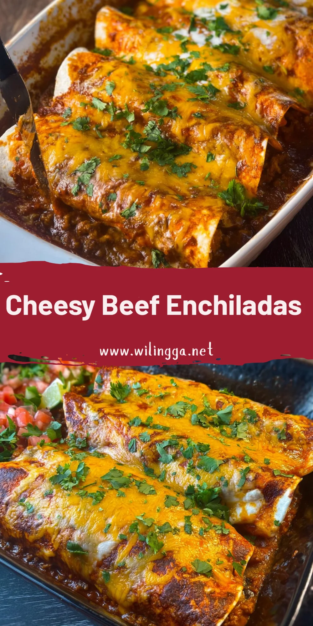 Cheesy Beef Enchiladas