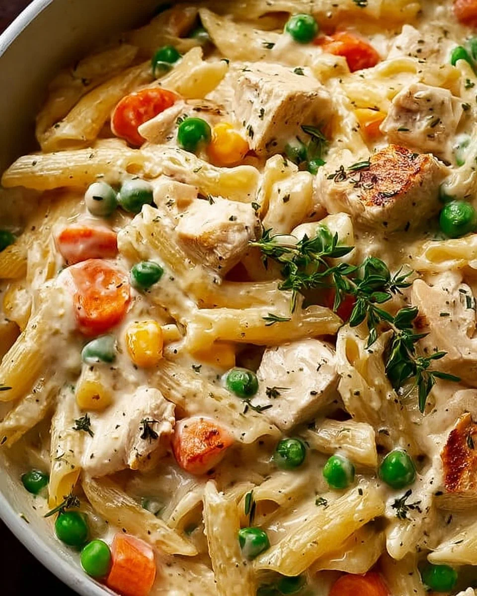 Classic Chicken Pot Pie Pasta