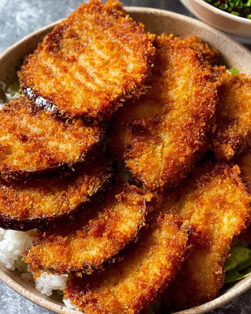 Crispy Eggplant Katsu (Fried or Baked)