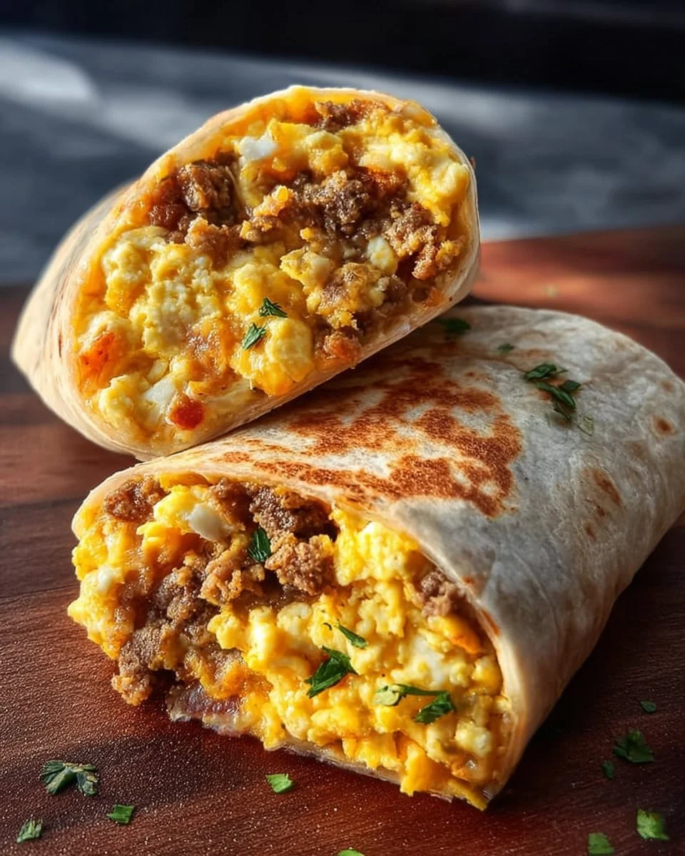 Freezer Breakfast Burritos
