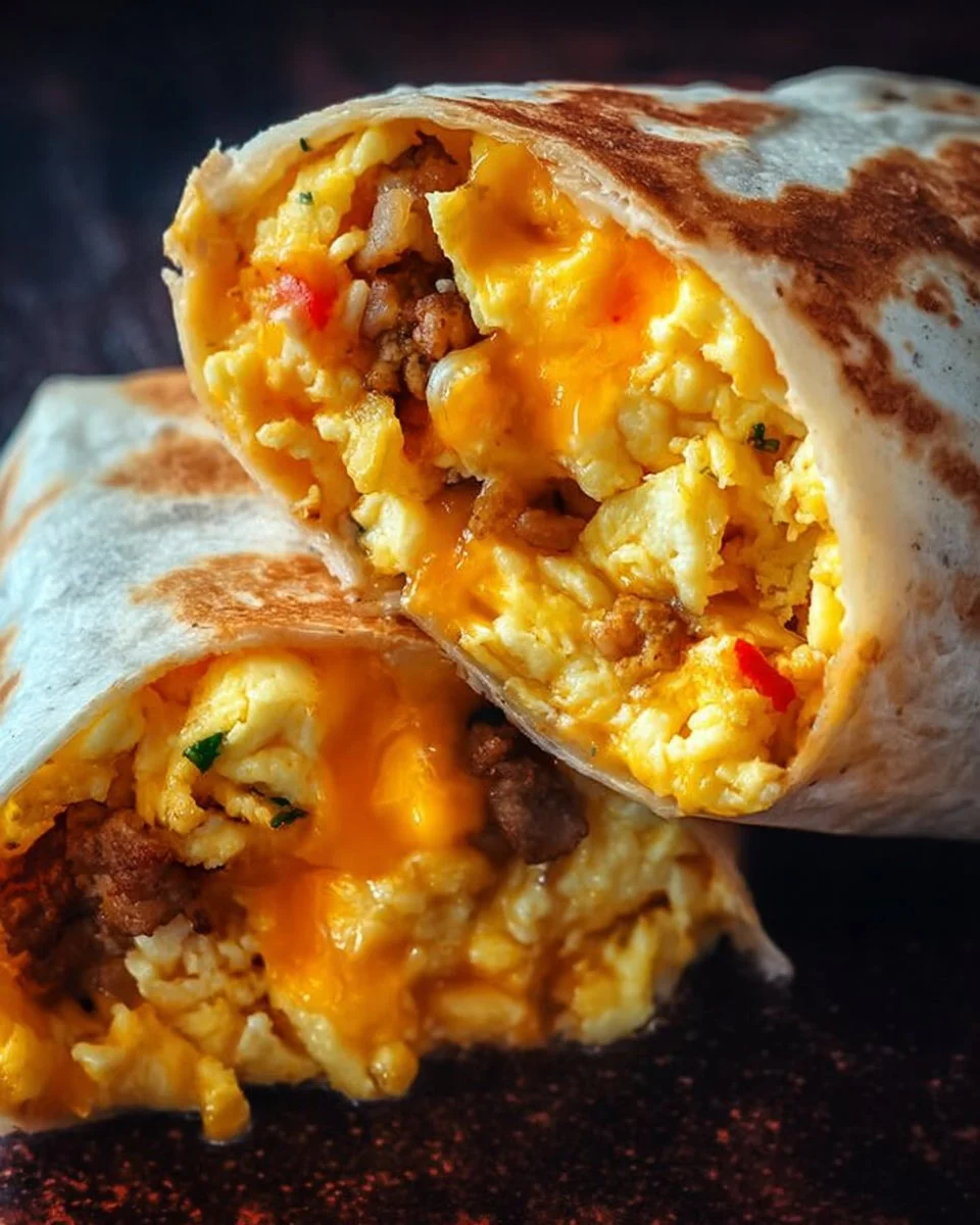 Freezer Breakfast Burritos