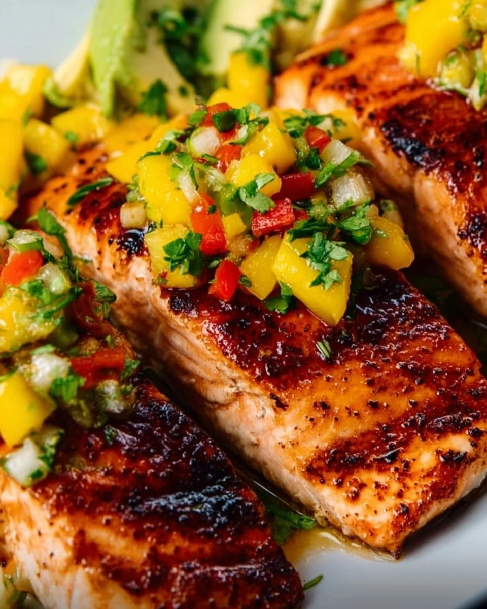 Fresh Salmon with Mango Salsa