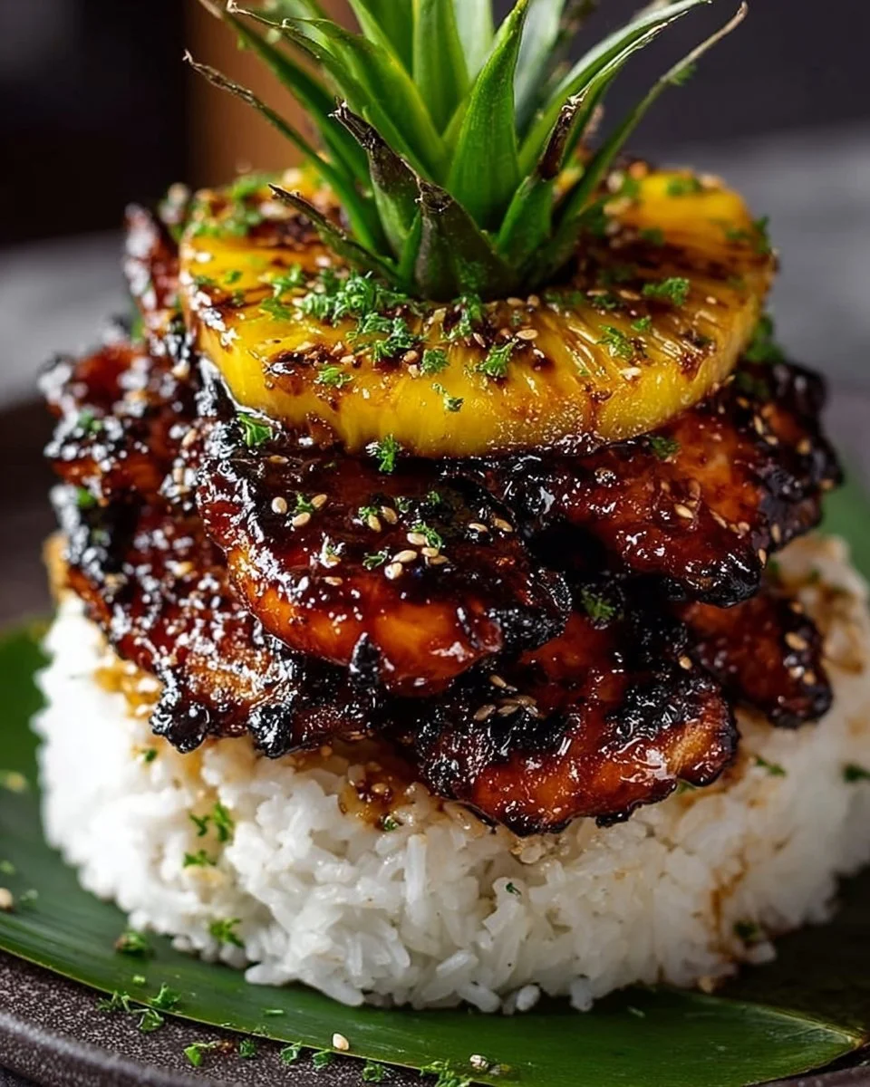 Hawaiian Turn Turn Chicken Stack