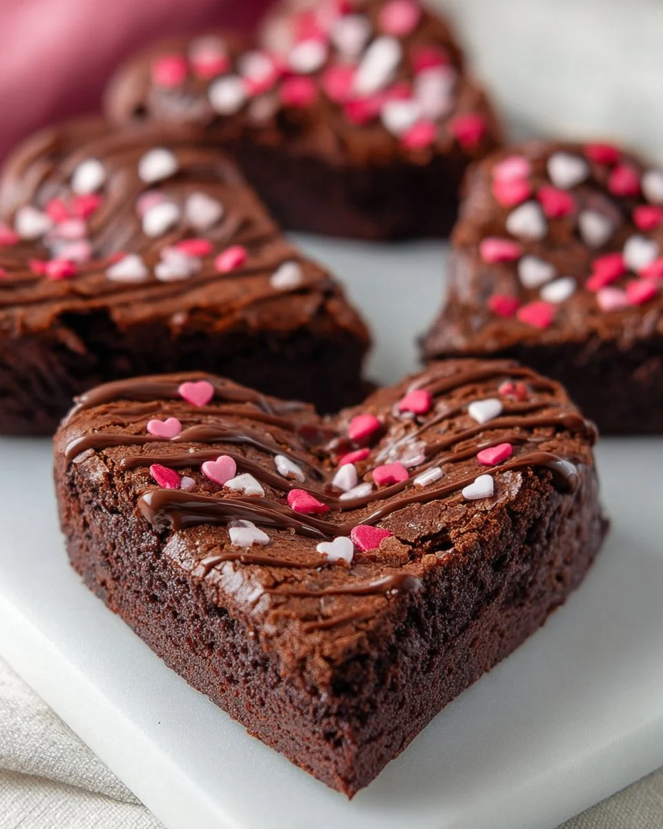 Heart Shaped Brownies Recipe