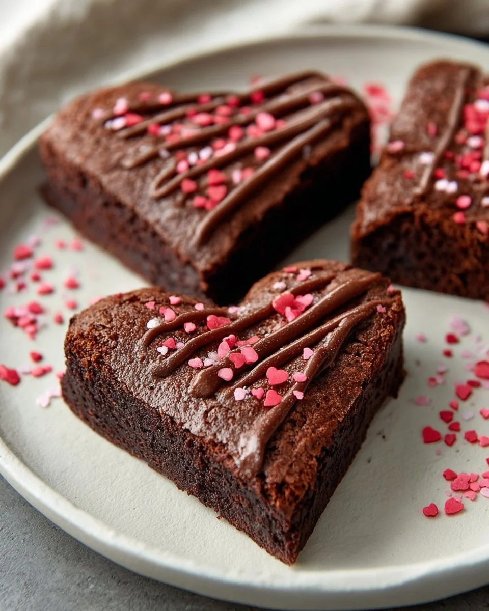 Heart Shaped Brownies Recipe