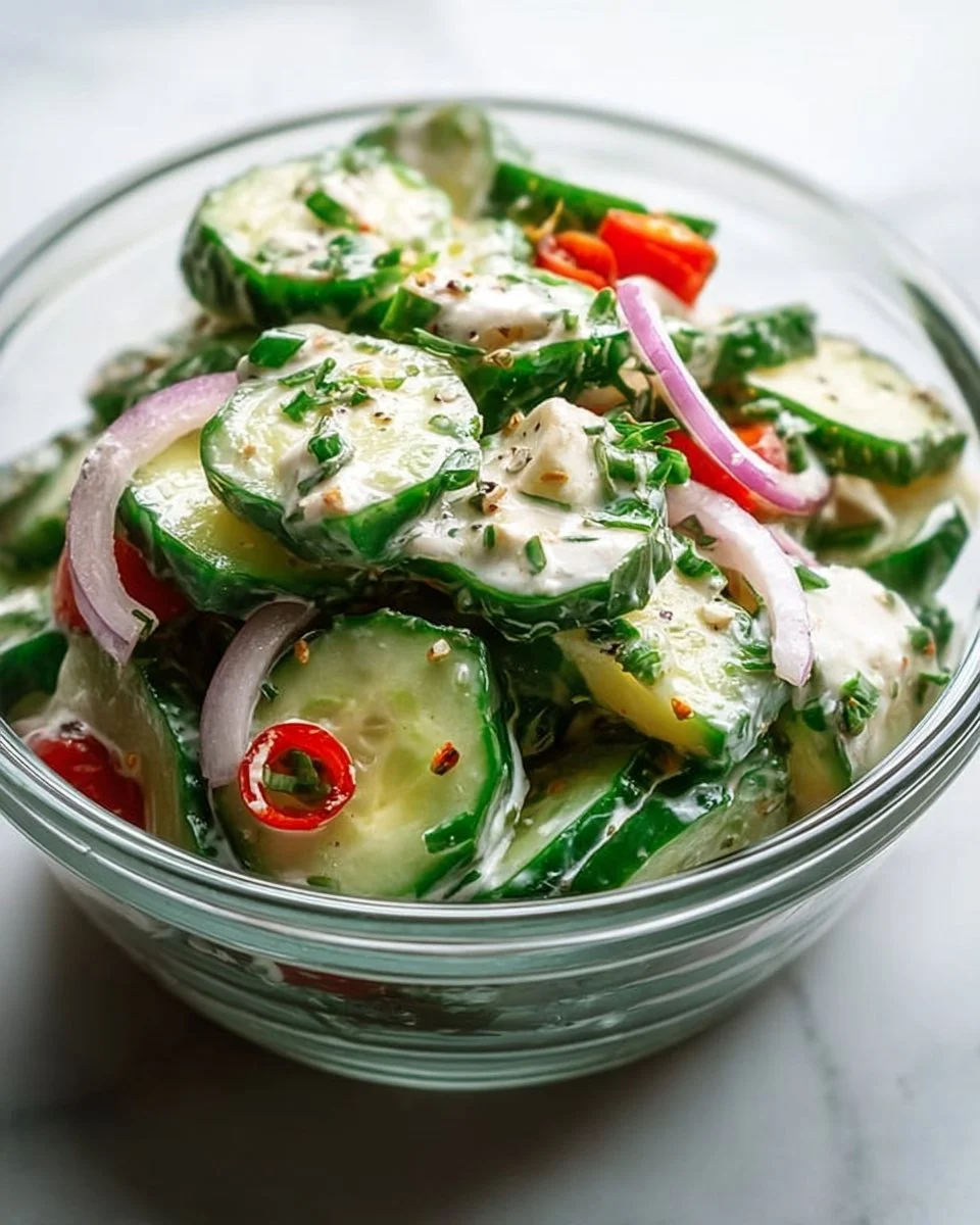 High Protein Cucumber Salad