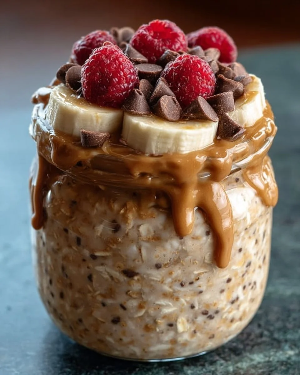 High-Protein Peanut Butter Overnight Oats