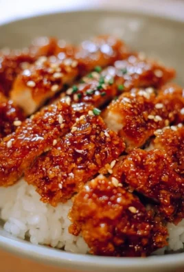 Delicious honey garlic crispy chicken with a crunchy coating
