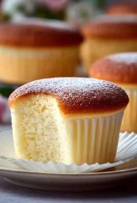 Delicious Japanese Cotton Cheesecake Cupcakes topped with cream and fresh berries
