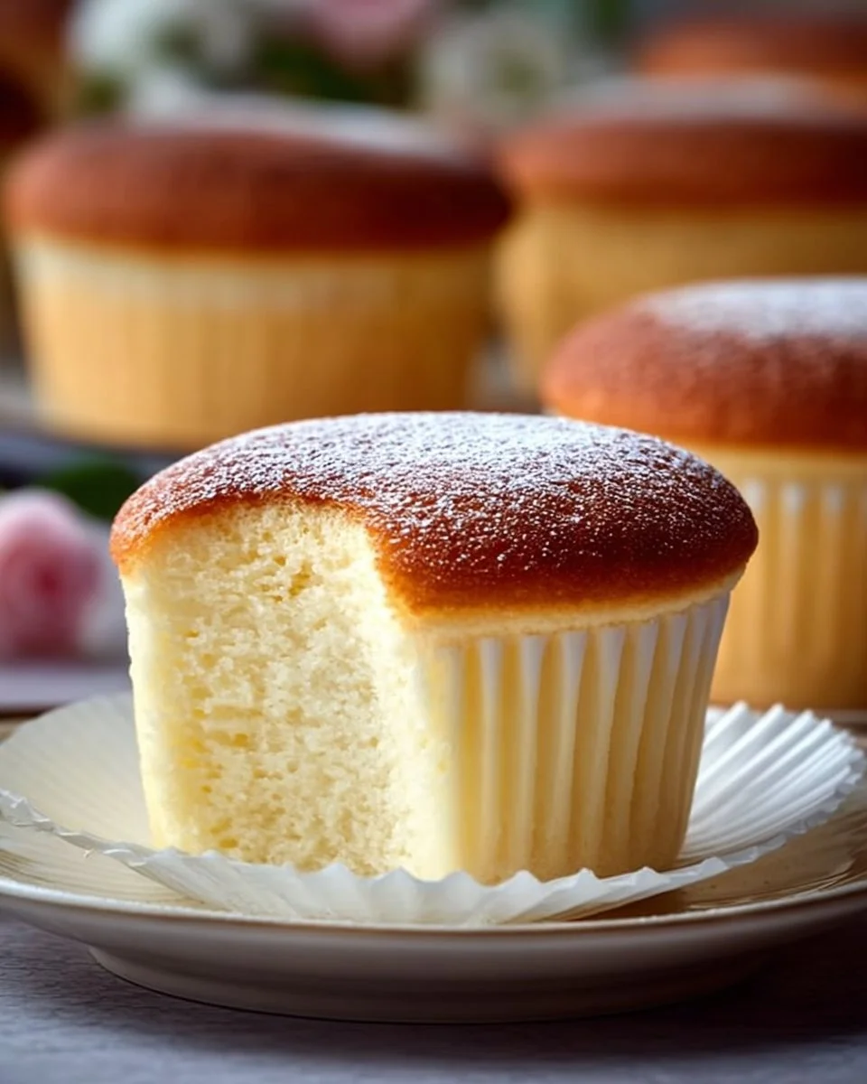 Japanese Cotton Cheesecake Cupcakes