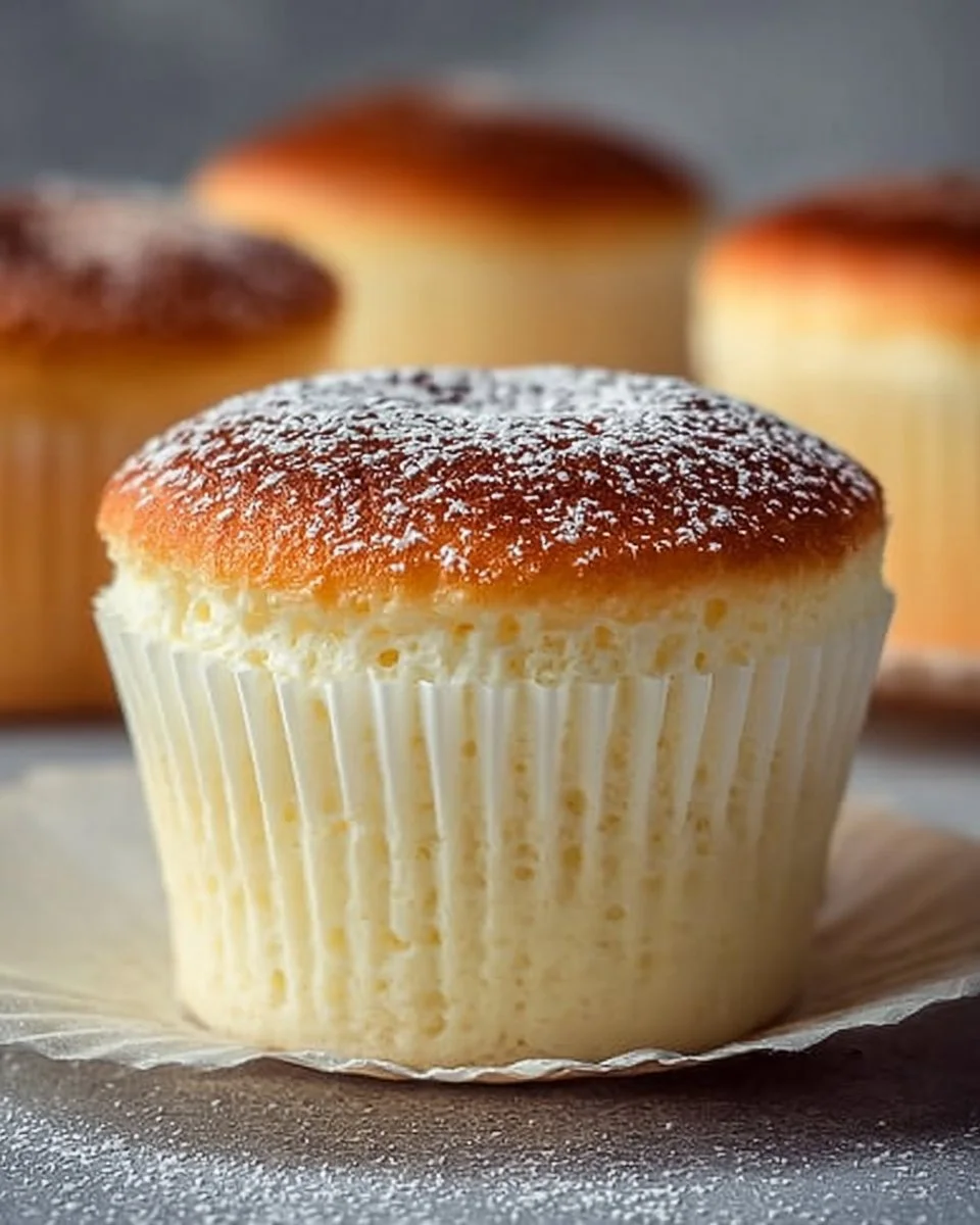 Japanese Cotton Cheesecake Cupcakes