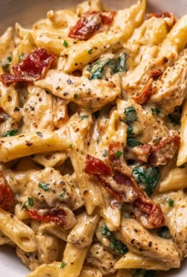 Delicious Marry Me Chicken Pasta served with fresh herbs and a side of garlic bread.