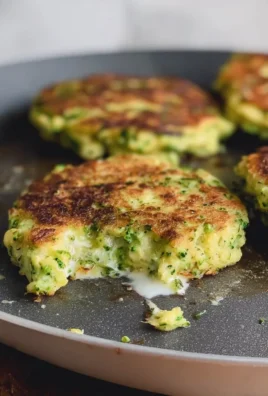 Delicious quick broccoli fritters served on a plate