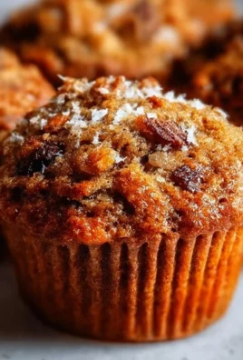 Freshly baked morning glory muffins with nuts and fruits