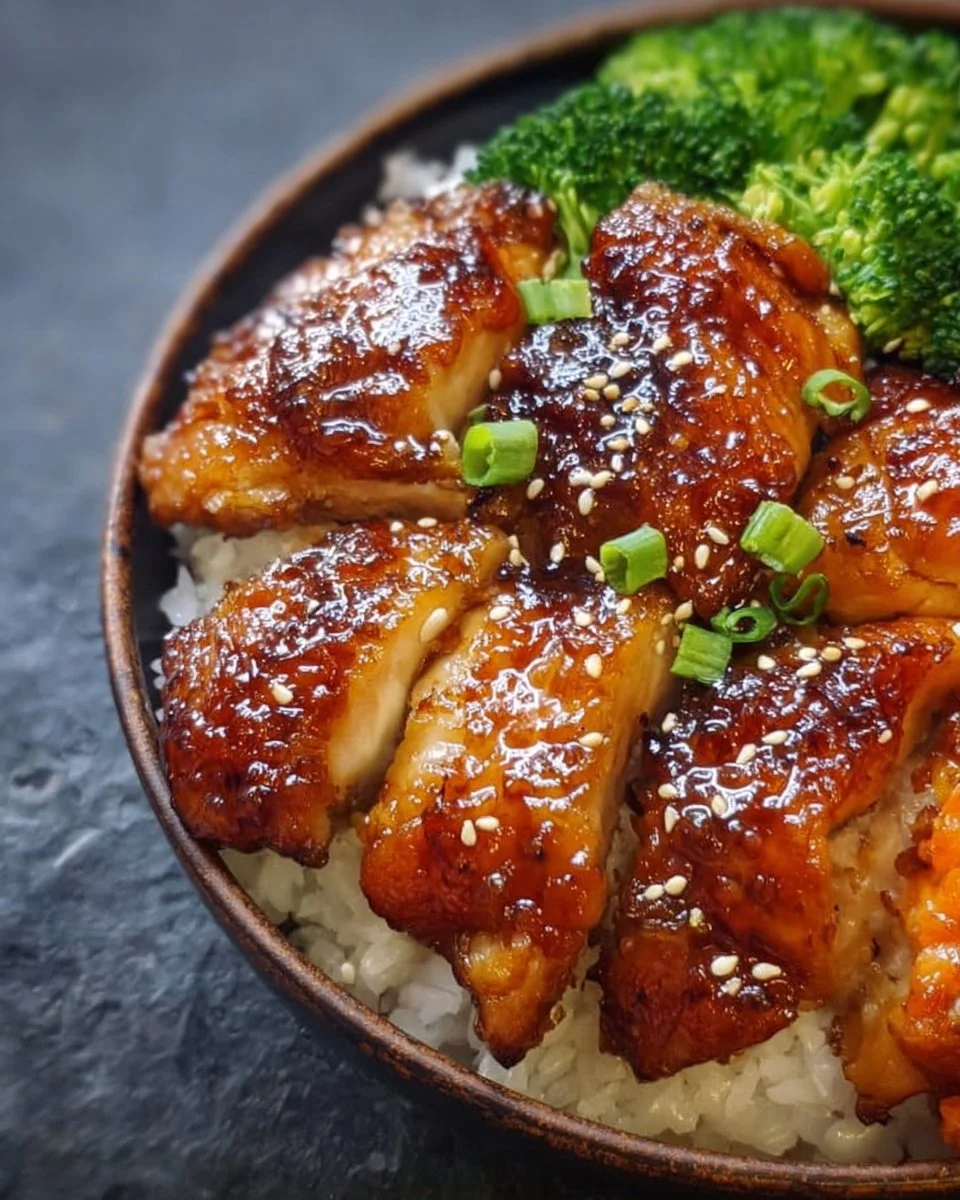 Sticky Chicken Rice Bowls