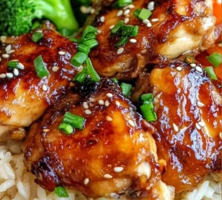 Sticky Chicken Rice Bowls