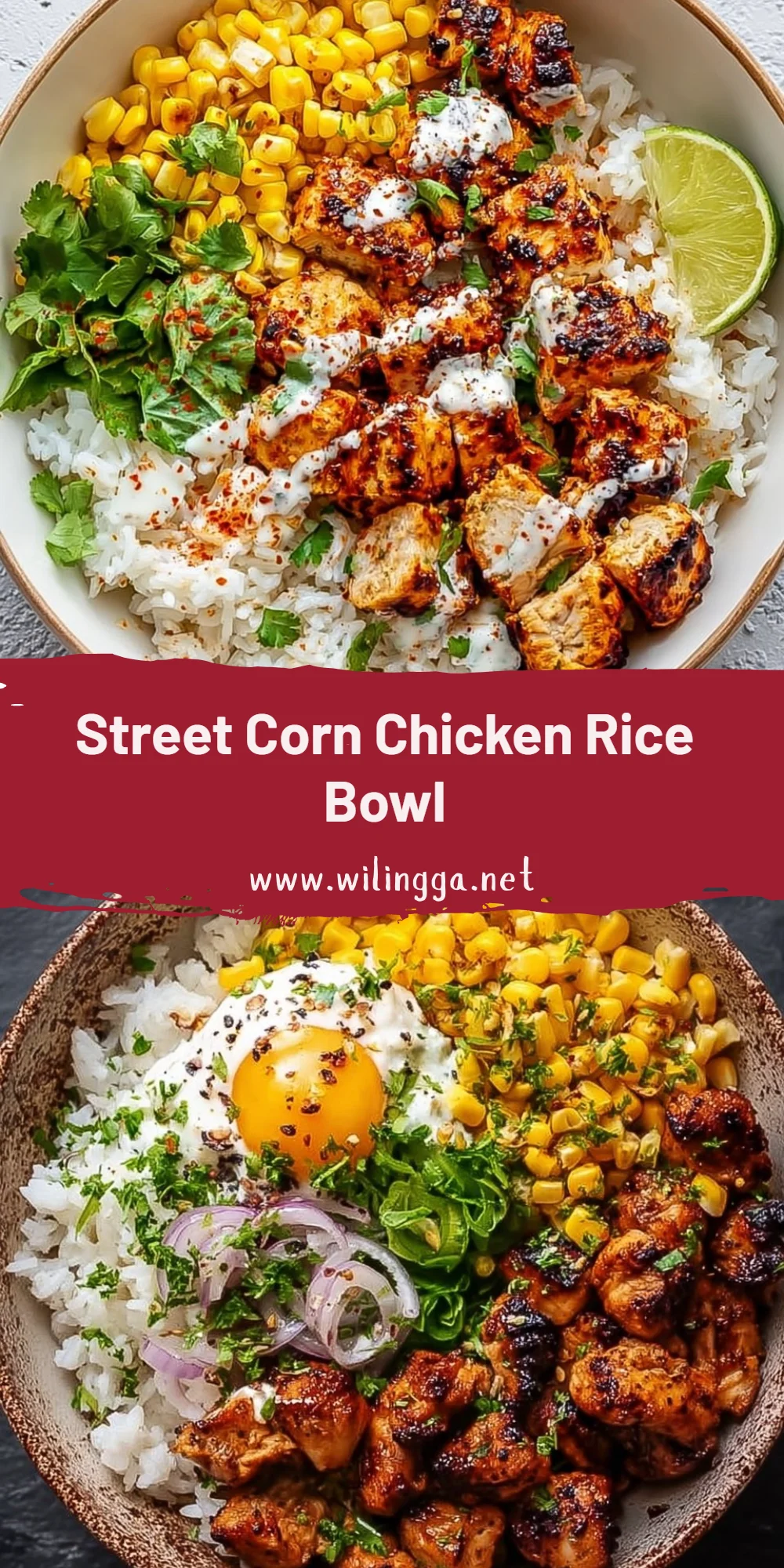 Street Corn Chicken Rice Bowl