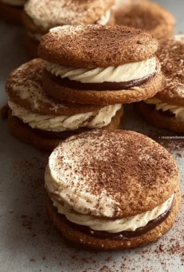 Delicious Tiramisu Cookies with coffee and chocolate flavor