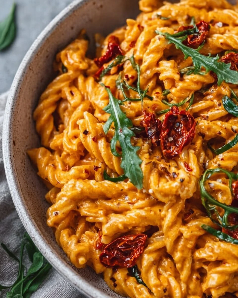 Vegan Creamy Sun-Dried Tomato Pasta (Vegan, Dairy-Free)