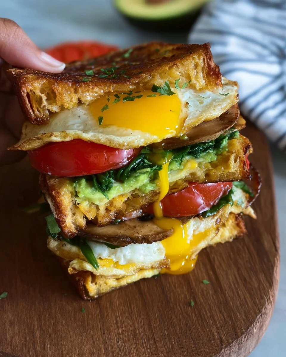 Vegetarian Breakfast Egg Sandwich