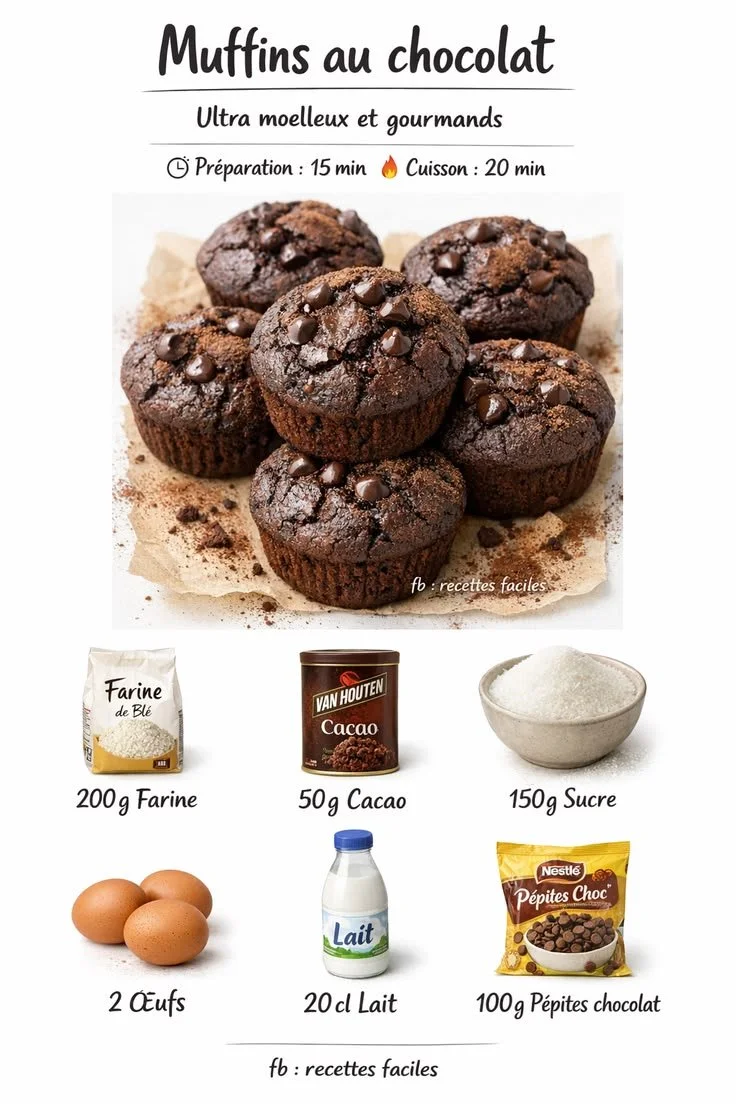 Muffins au chocolat