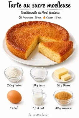 Tarte au sucre moelleuse, un dessert traditionnel canadien sucré