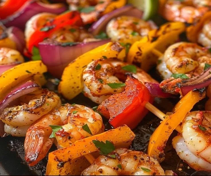 Amazing Grilled Shrimp Kabobs in 3 Minutes