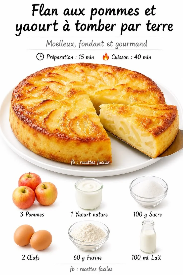 Apple and Yogurt Flan That Will Make You Fall to the Ground