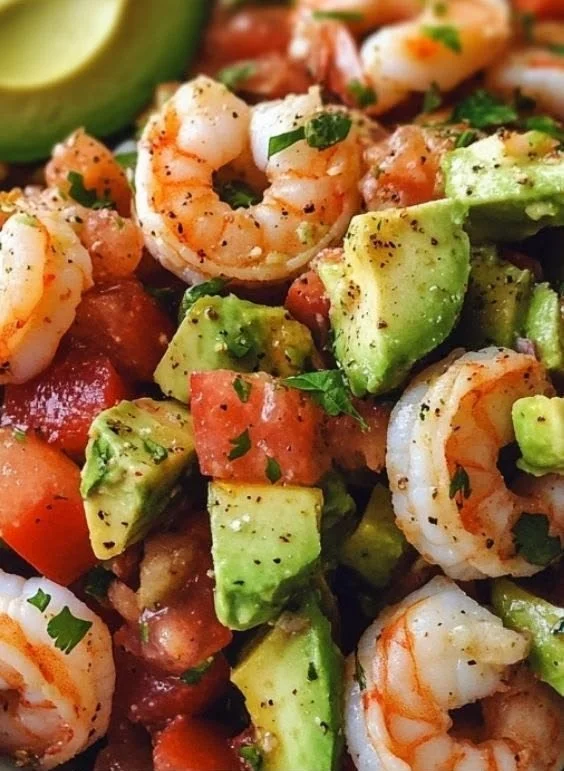 Avocado Salsa Shrimp Salad