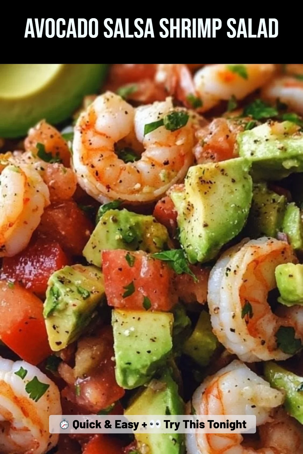 Avocado Salsa Shrimp Salad