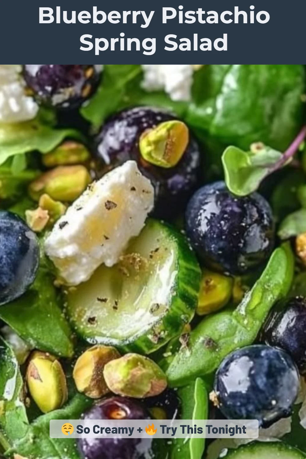Blueberry Pistachio Spring Salad