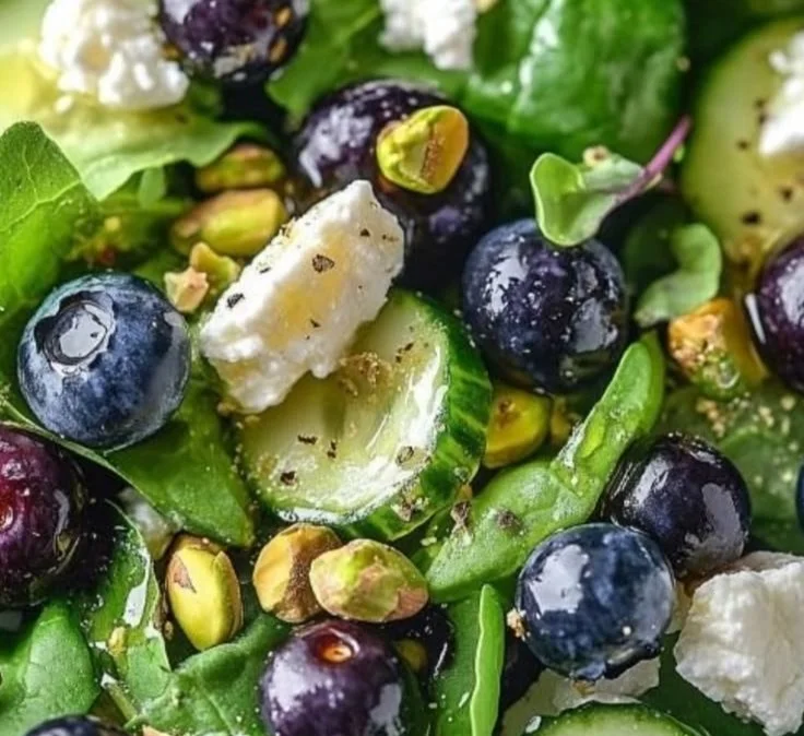 Blueberry Pistachio Spring Salad