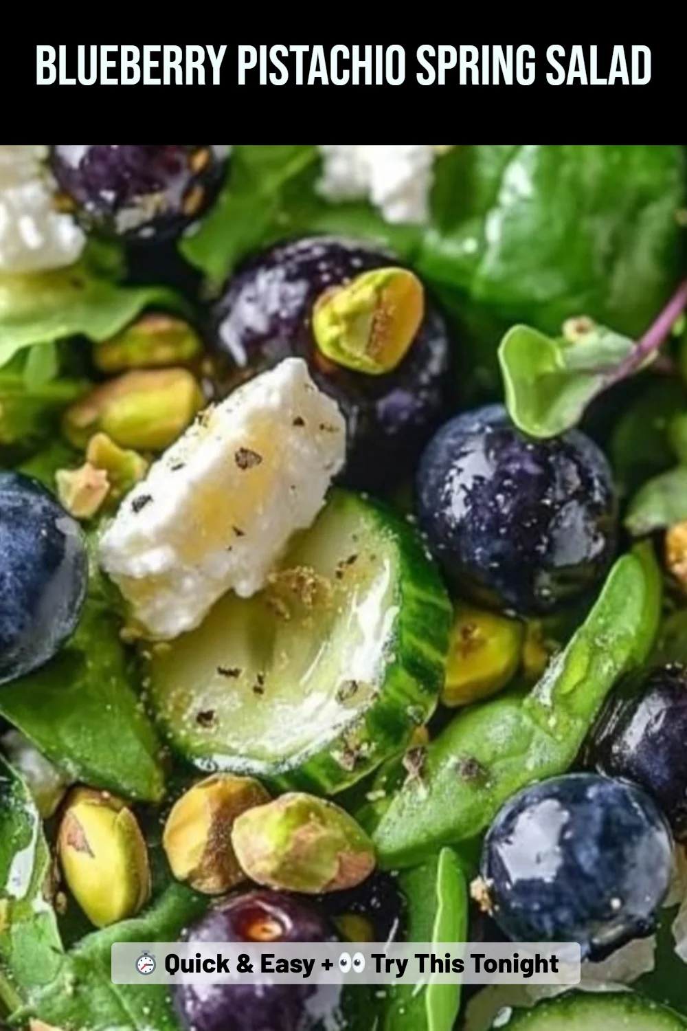 Blueberry Pistachio Spring Salad