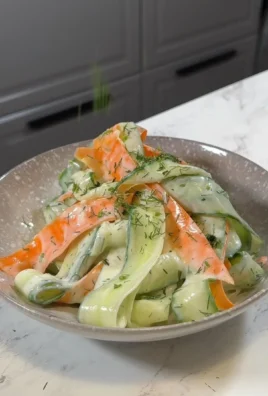 Fresh Carrot and Cucumber Ribbon Salad with vibrant colors and healthy ingredients