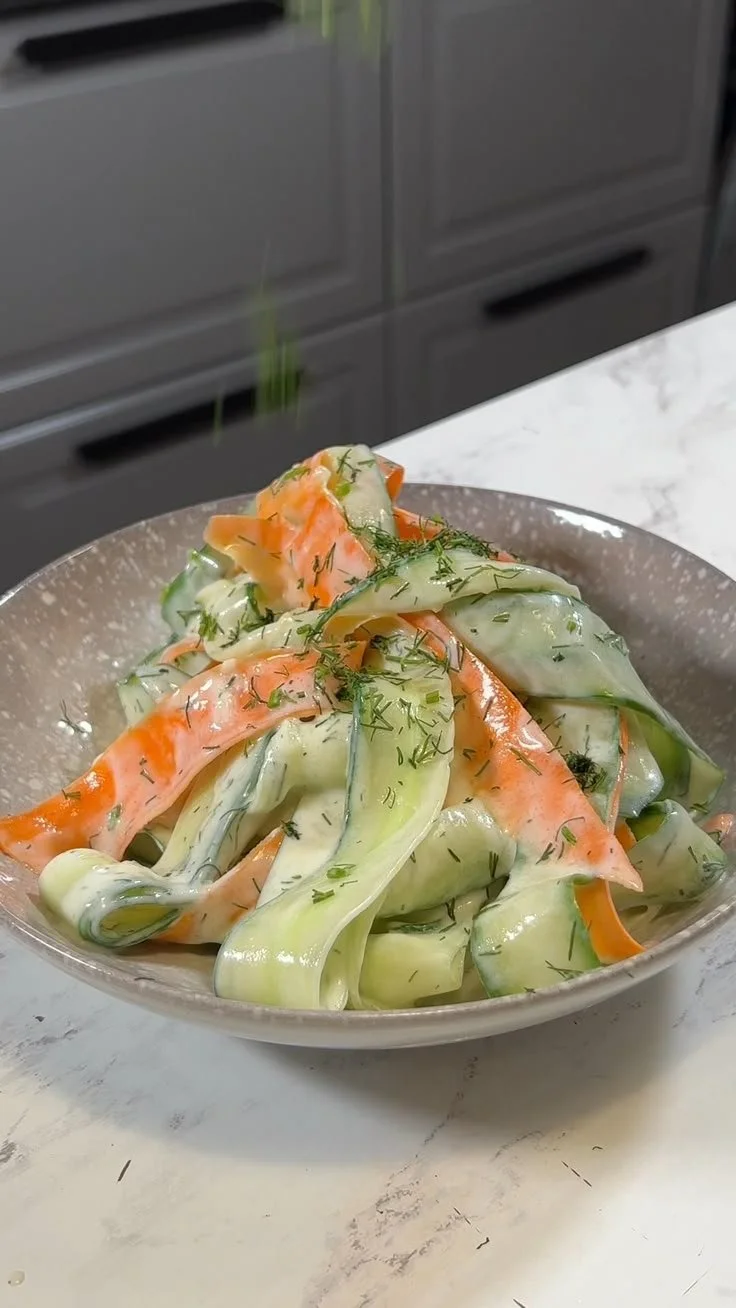 Carrot & Cucumber Ribbon Salad