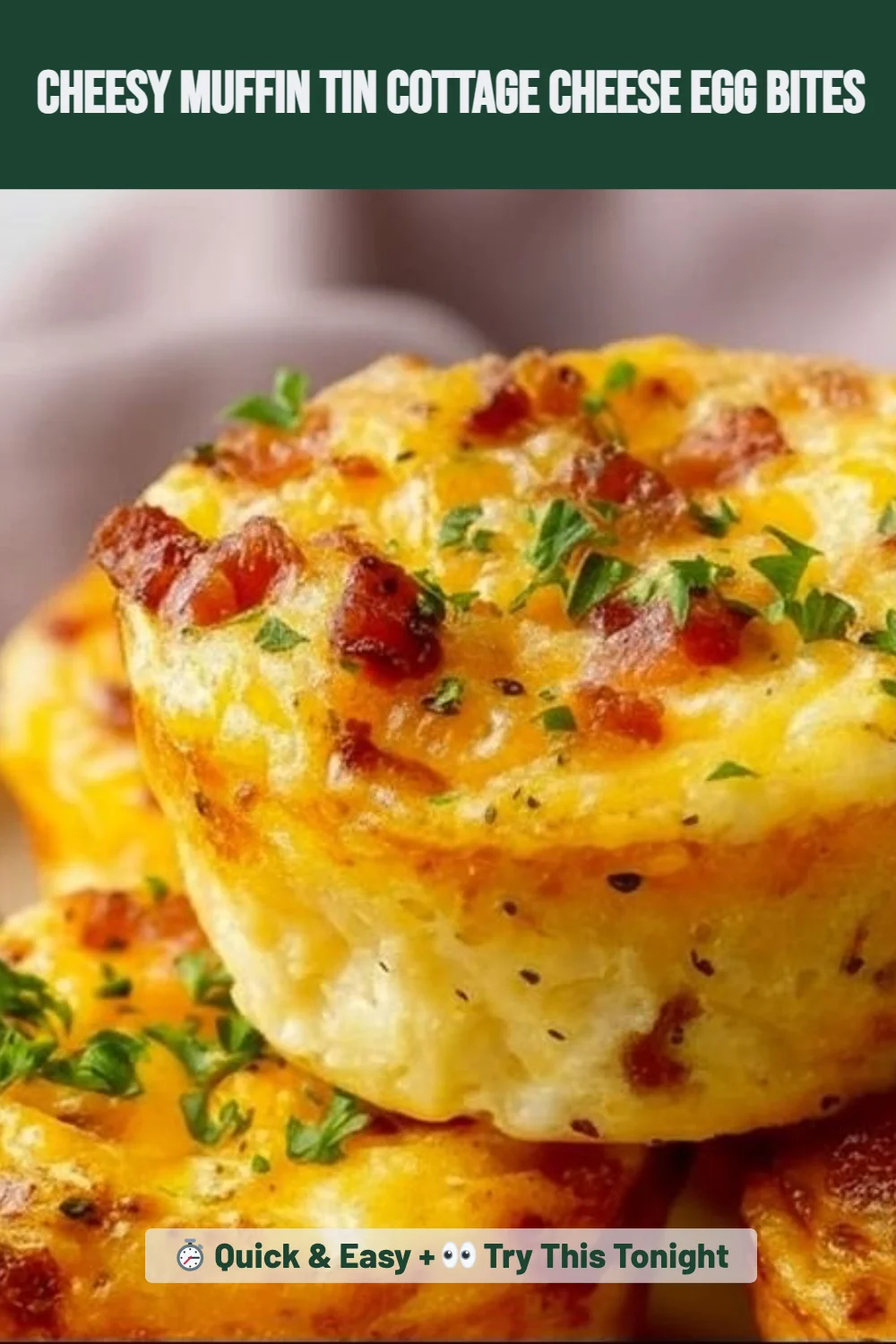 Cheesy Muffin Tin Cottage Cheese Egg Bites