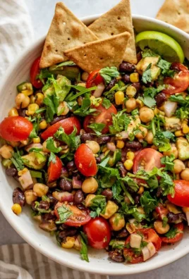 Chili Lime Bean Salad with vibrant colors and fresh ingredients