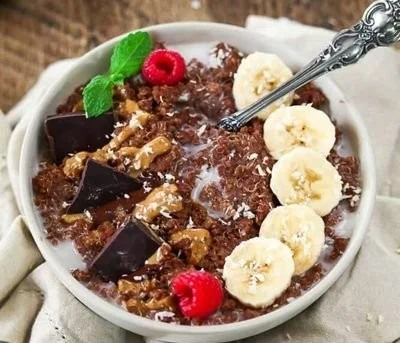 Chunky Monkey Quinoa Breakfast Bowl