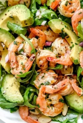 Citrus Shrimp and Avocado Salad with fresh shrimp, avocado, and citrus dressing.