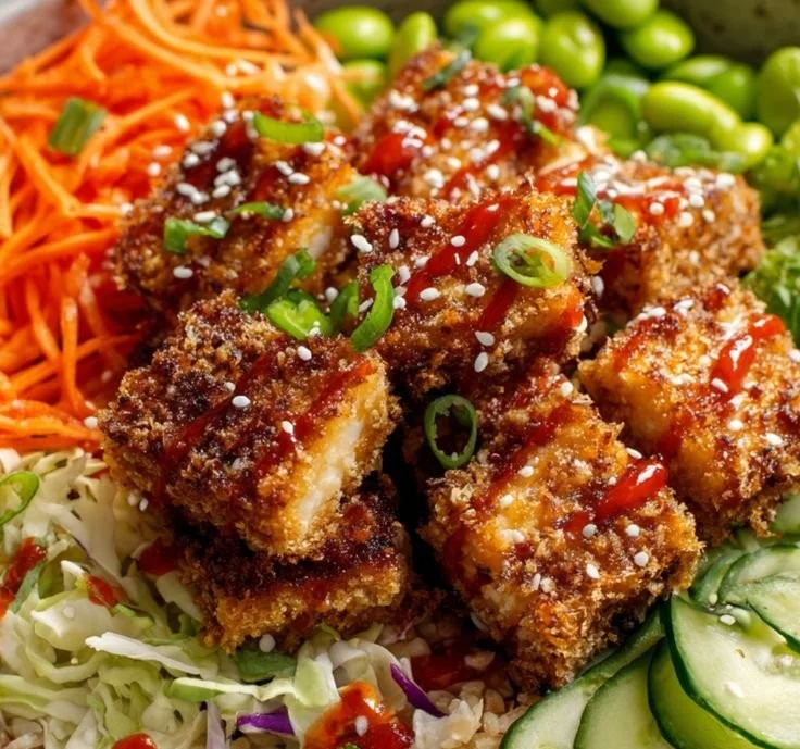 Coconut Crusted Tofu Bowl