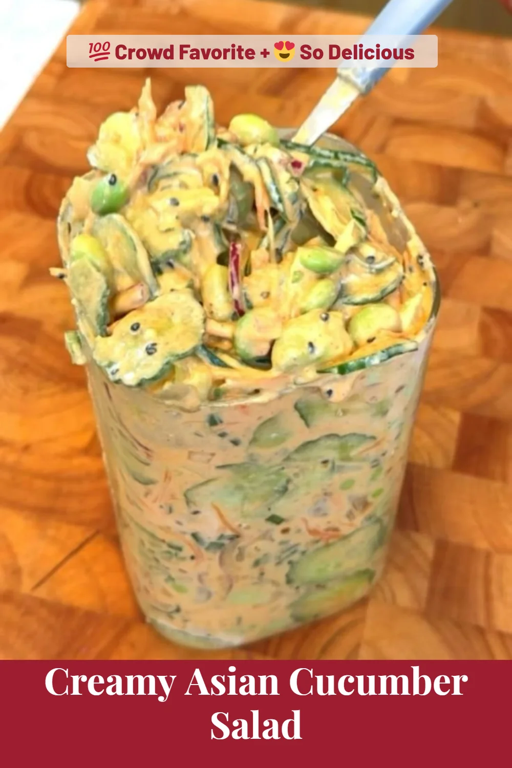 Creamy Asian Cucumber Salad