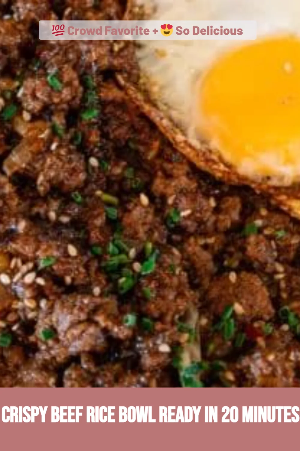 Crispy Beef Rice Bowl Ready in 20 Minutes