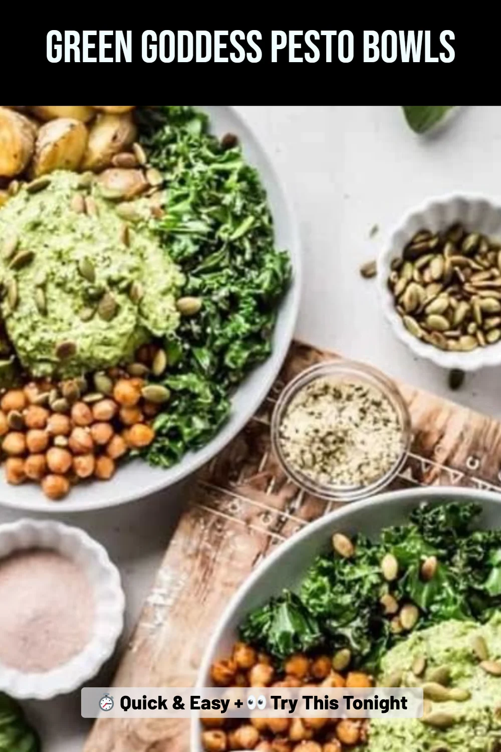 Green Goddess Pesto Bowls