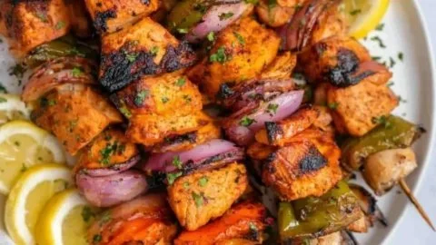 Grilled Chicken Kabobs with Vegetables