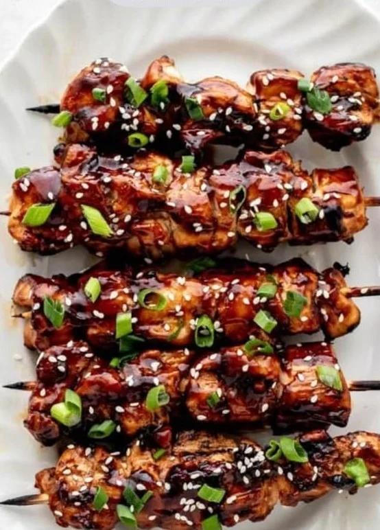 Grilled Teriyaki Chicken Skewers