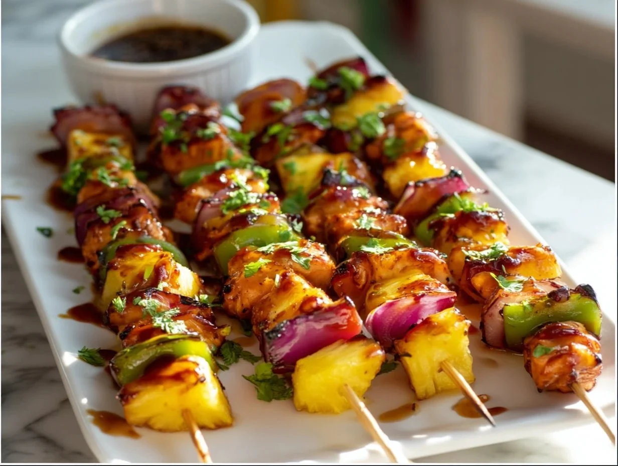 Hawaiian Chicken Kebabs