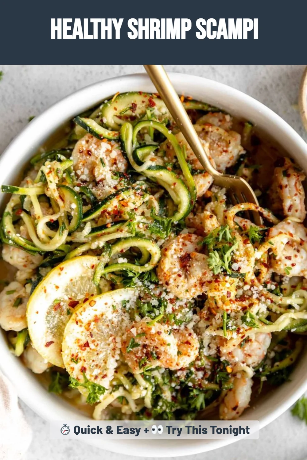 Healthy Shrimp Scampi