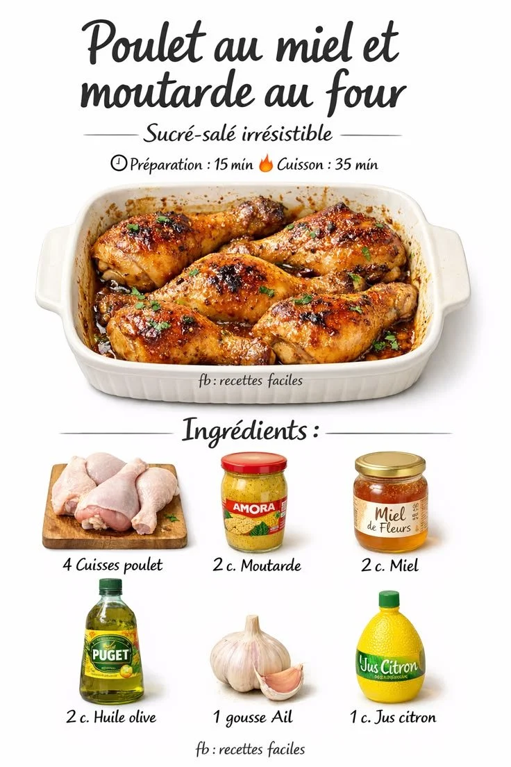 Honey and Mustard Chicken in the Oven